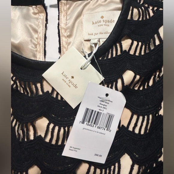 Kate Spade “Virginia” Lace Short Sleeve Mini Dress NWT - Picture 3 of 5